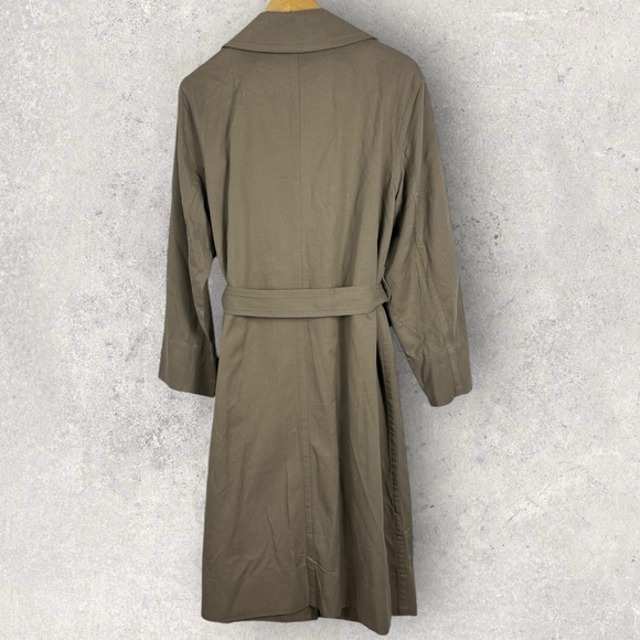 NWT Everlane The Drape Trench Coat Tan Beige Minimalist Size Large Jacket NEW L - Picture 14 of 14